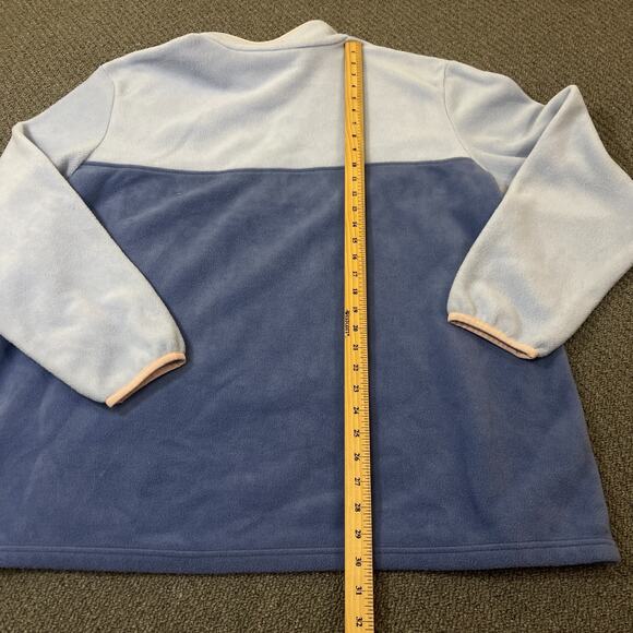 Columbia Jacket Womens 3X Plus Blue Fleece Sweater Pullover - Picture 6 of 10